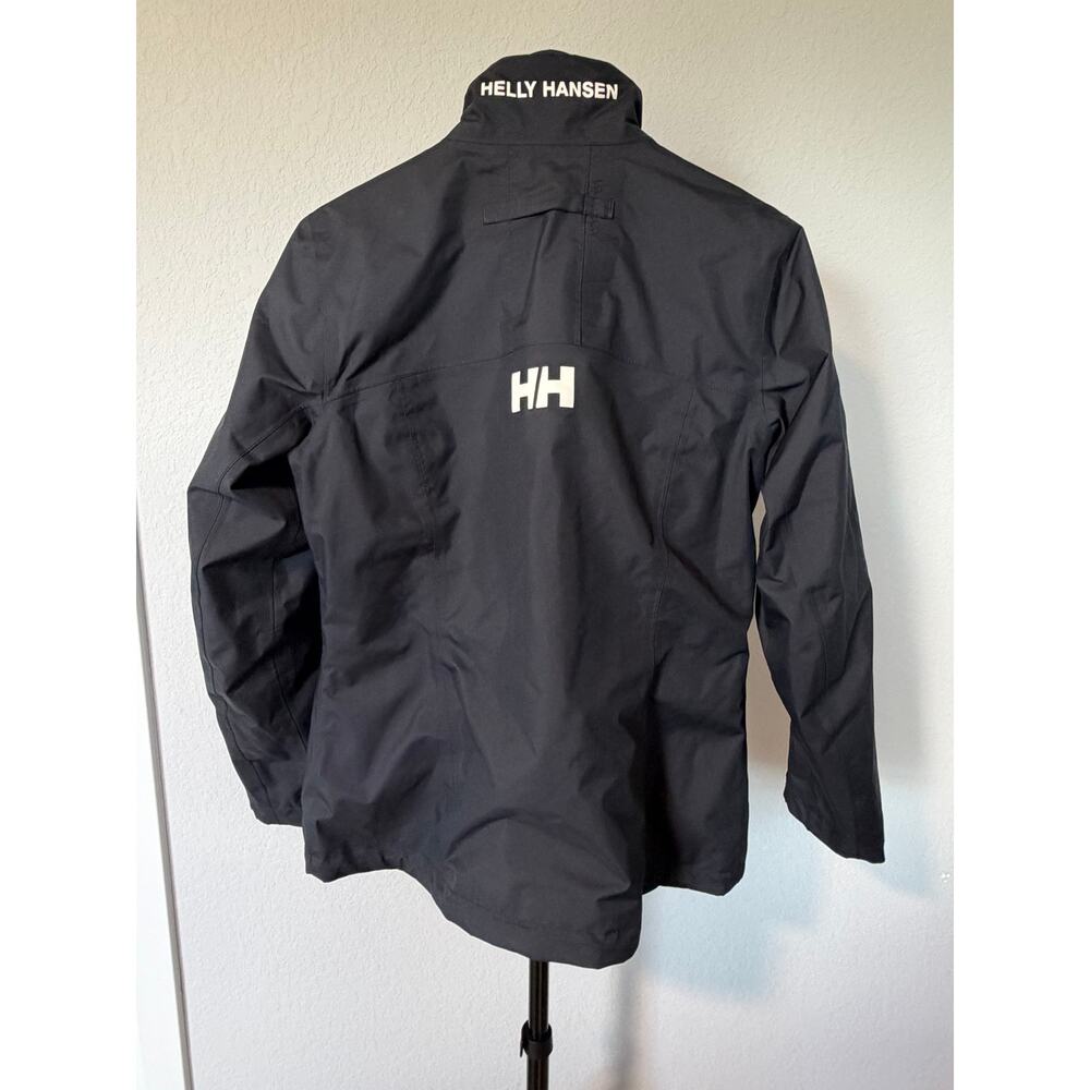 Helly Hansen Women’s Crew Jacket Black Waterproof Windproof Outdoor Hiking - Picture 2 of 8